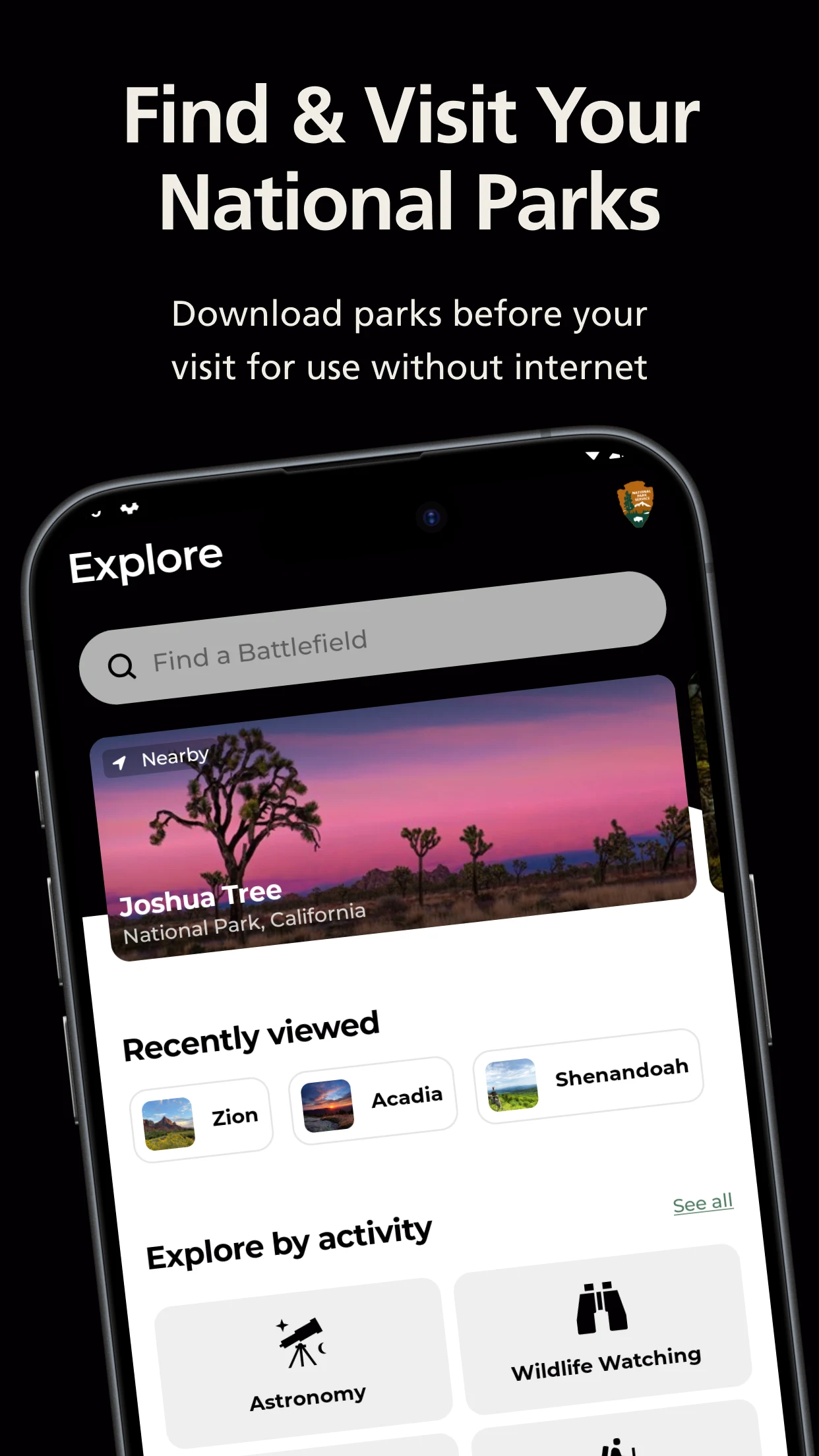 National Park Service screenshot